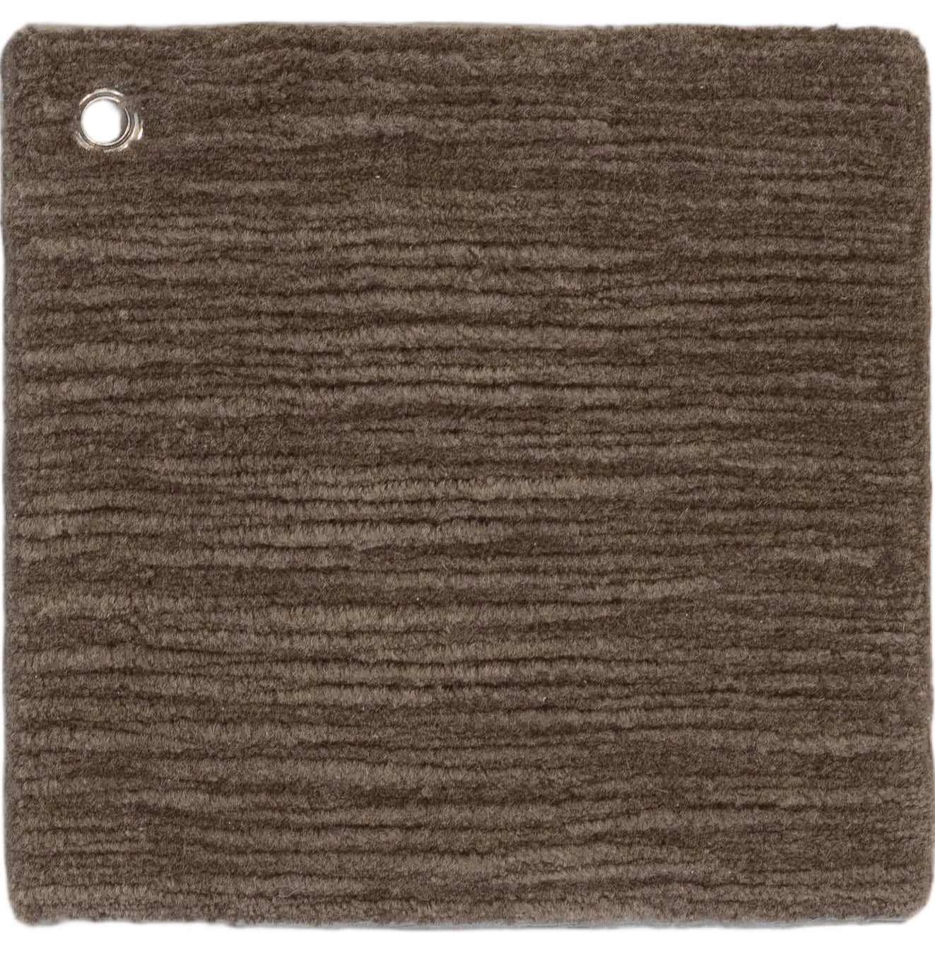 Handmade Custom Solid textured color rug Brown