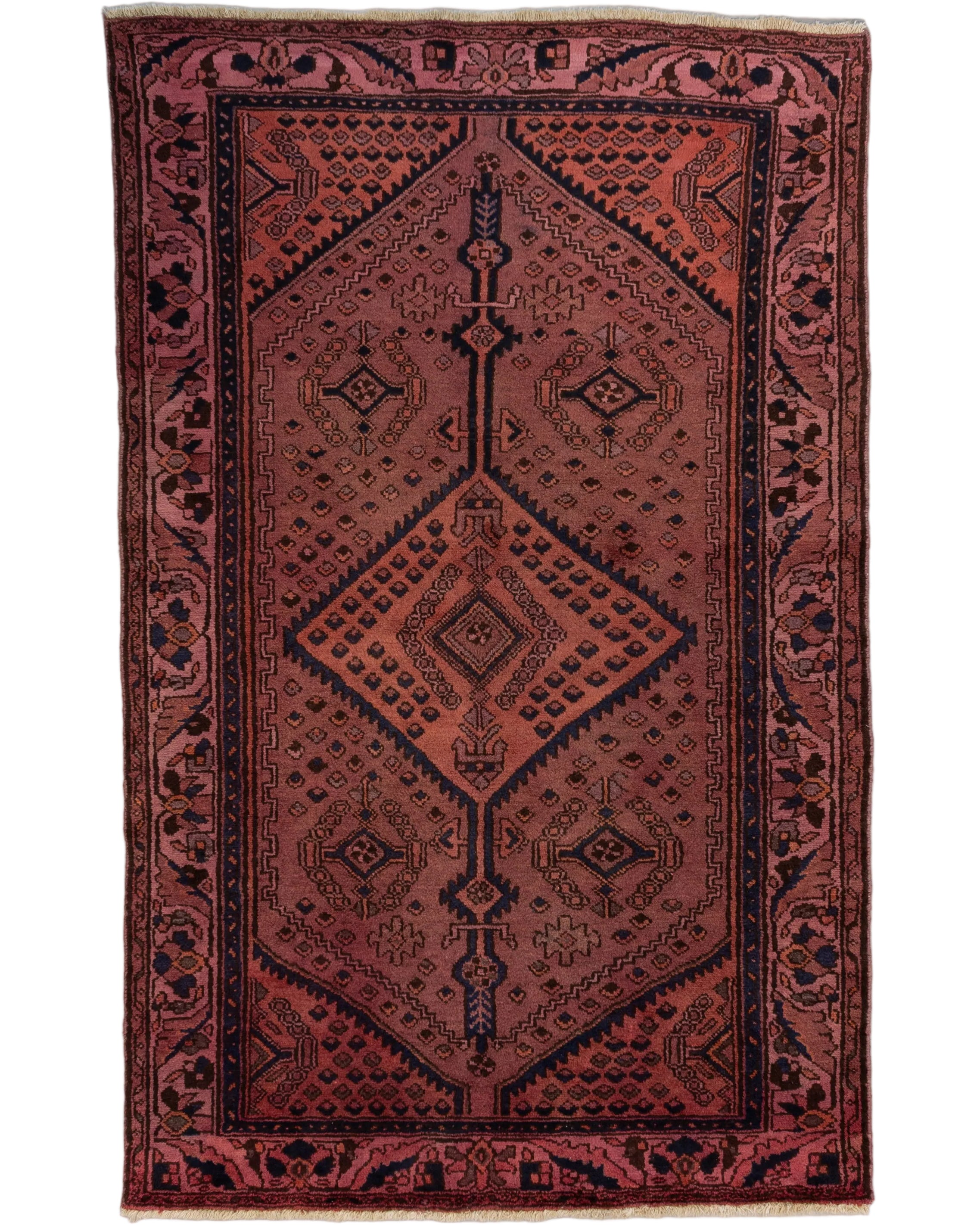 Persian Overdye Heriz 4'1" x 6'6"