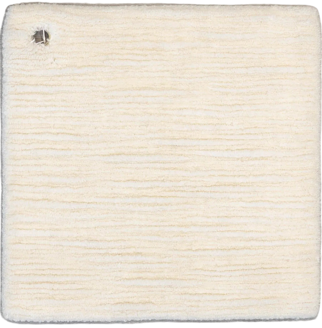 Handmade Custom Solid textured color rug Ivory