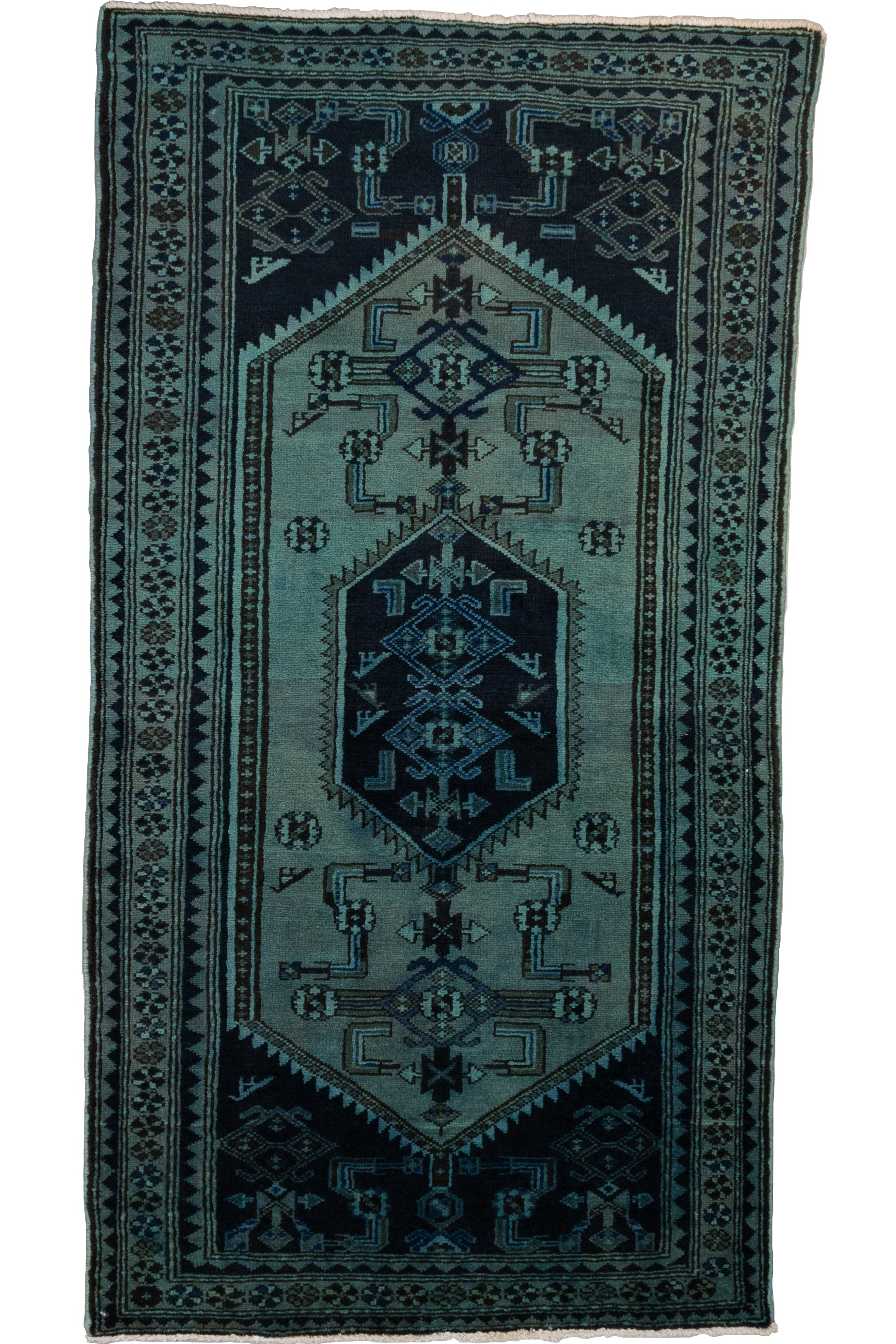 Persian Heriz Overdye 3'4" x 6'4"