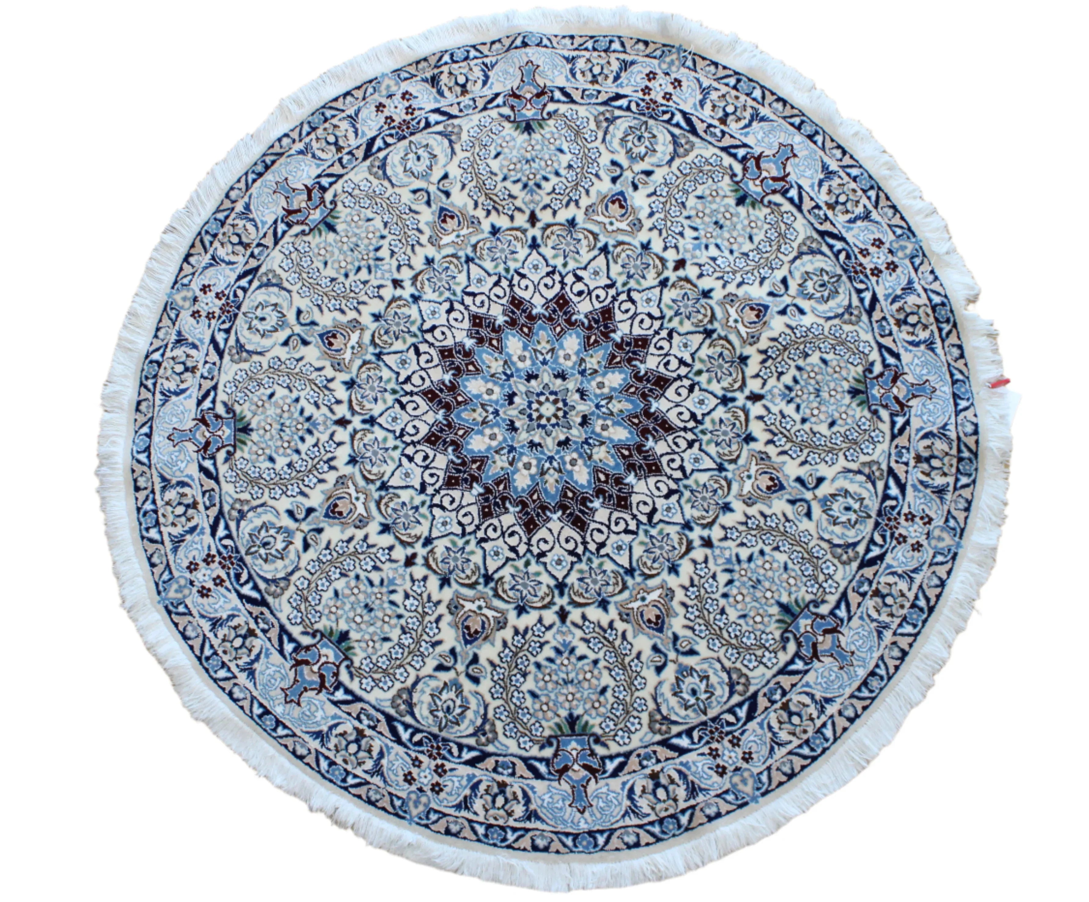 Traditional Hand Knotted Fine Persian Nain Rug - Modern Rug Importers