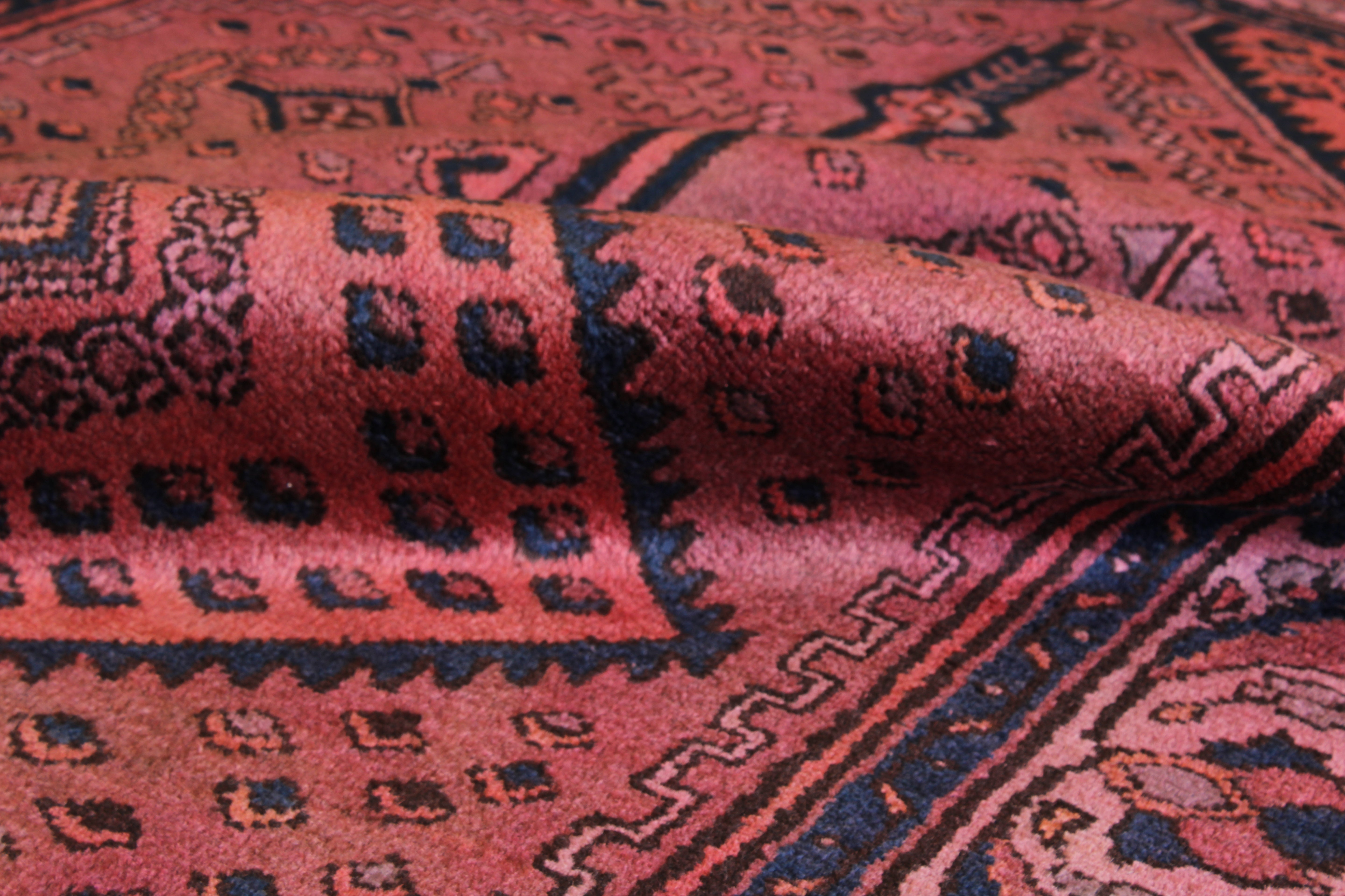Persian Overdye Heriz 4'1" x 6'6"