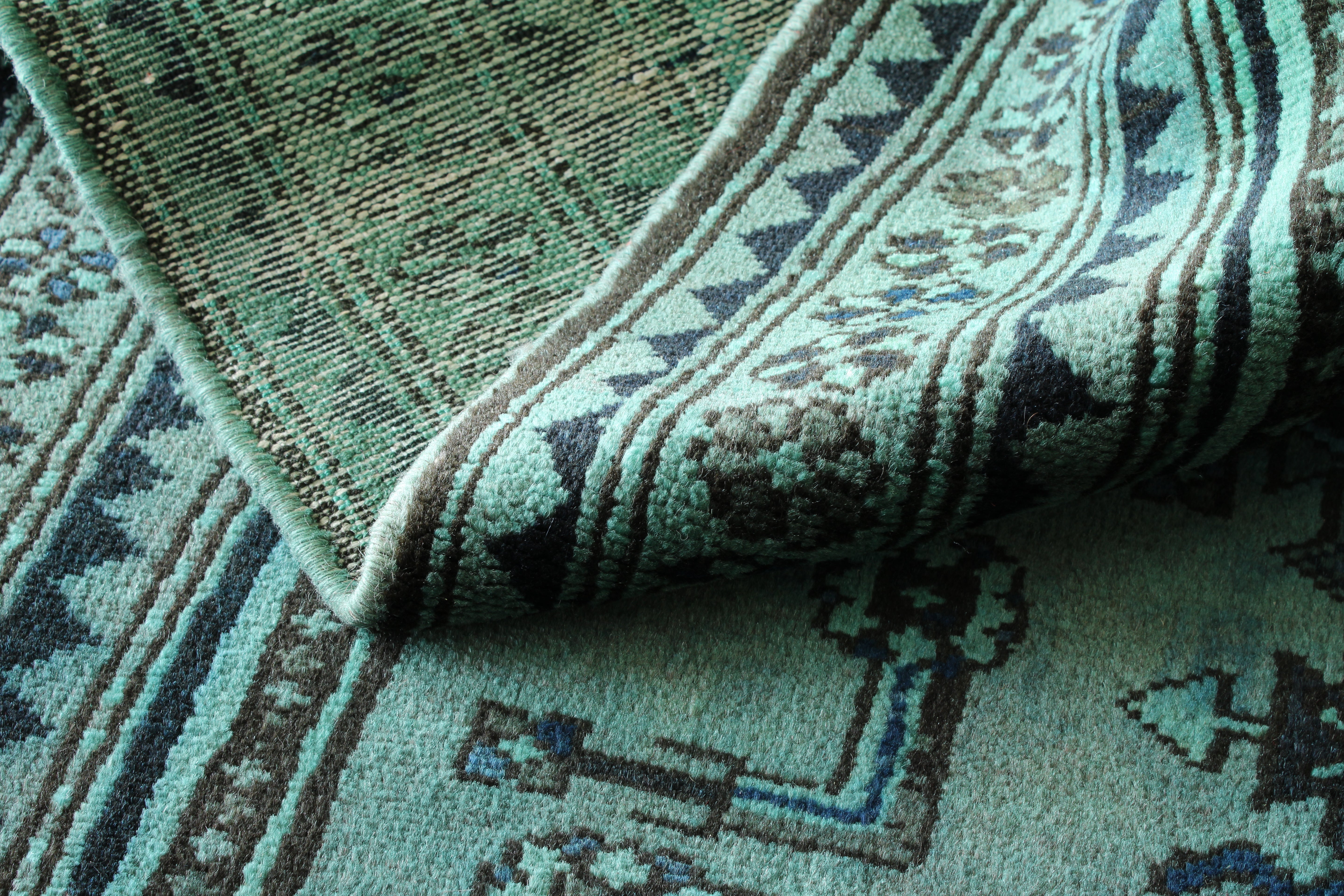 Persian Heriz Overdye 3'4" x 6'4"