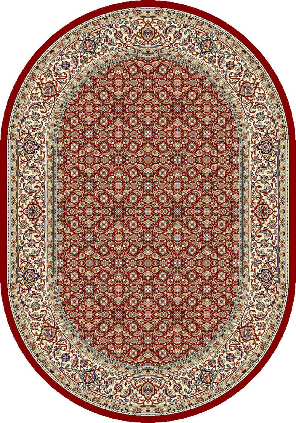 ANCIENT GARDEN 57011-1414 RED/IVORY - Modern Rug Importers