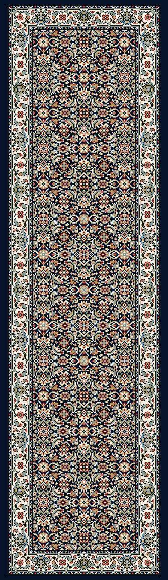 ANCIENT GARDEN 57011-3464 NAVY - Modern Rug Importers