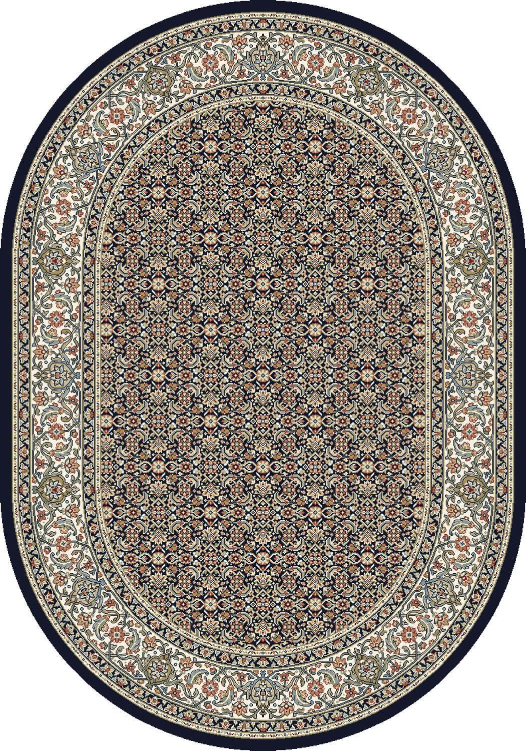 ANCIENT GARDEN 57011-3464 NAVY - Modern Rug Importers