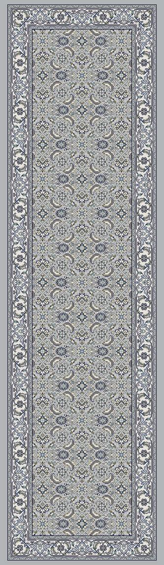 ANCIENT GARDEN 57011-9666 SOFT GREY/CREAM - Modern Rug Importers