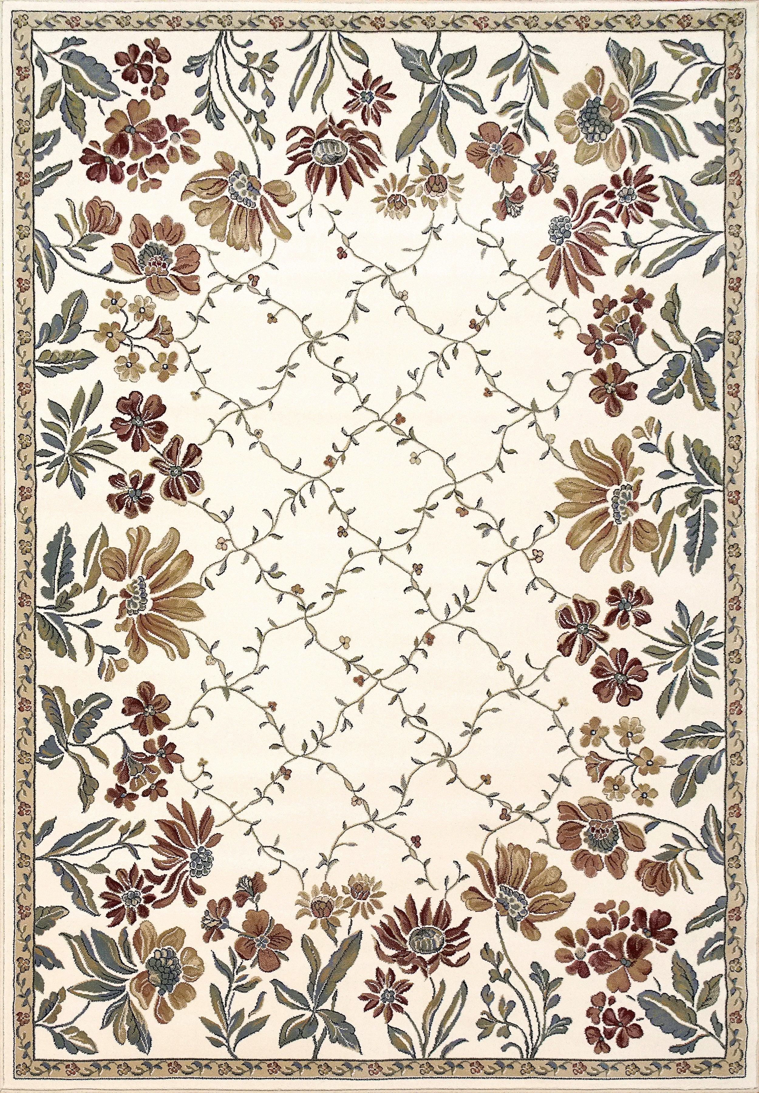 ANCIENT GARDEN 57084-6464 IVORY - Modern Rug Importers