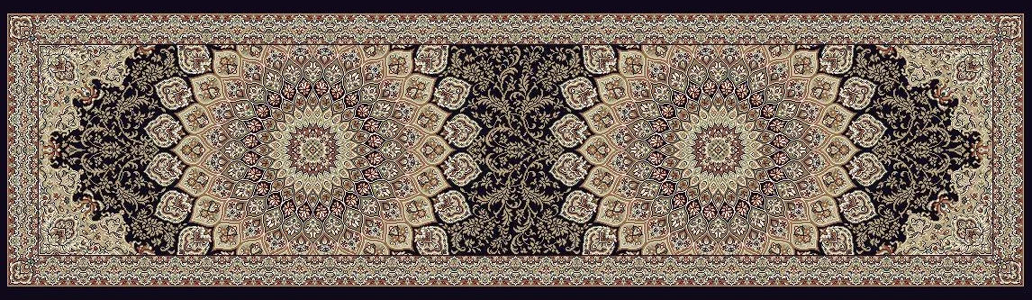 ANCIENT GARDEN 57090-3484 NAVY - Modern Rug Importers