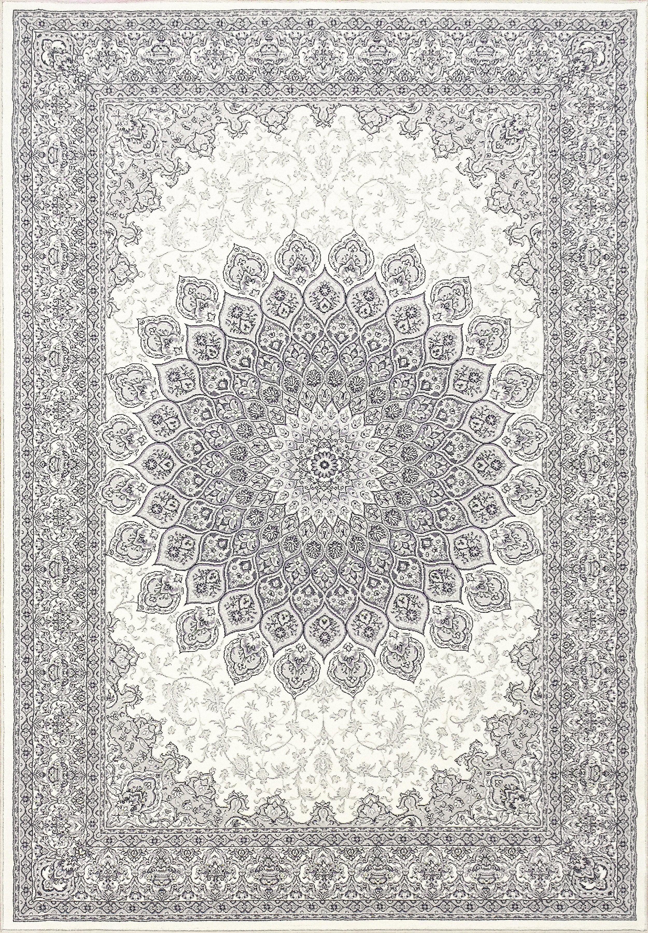 ANCIENT GARDEN 57090-6666 CREAM/GREY - Modern Rug Importers