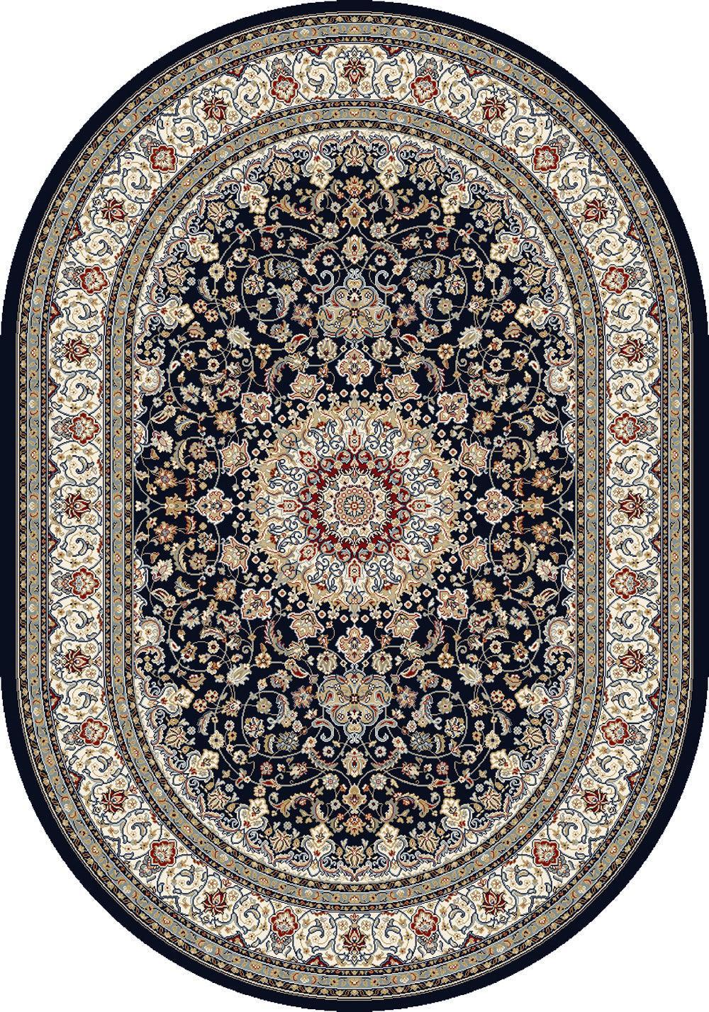 ANCIENT GARDEN 57119-3434 BLUE/IVORY - Modern Rug Importers