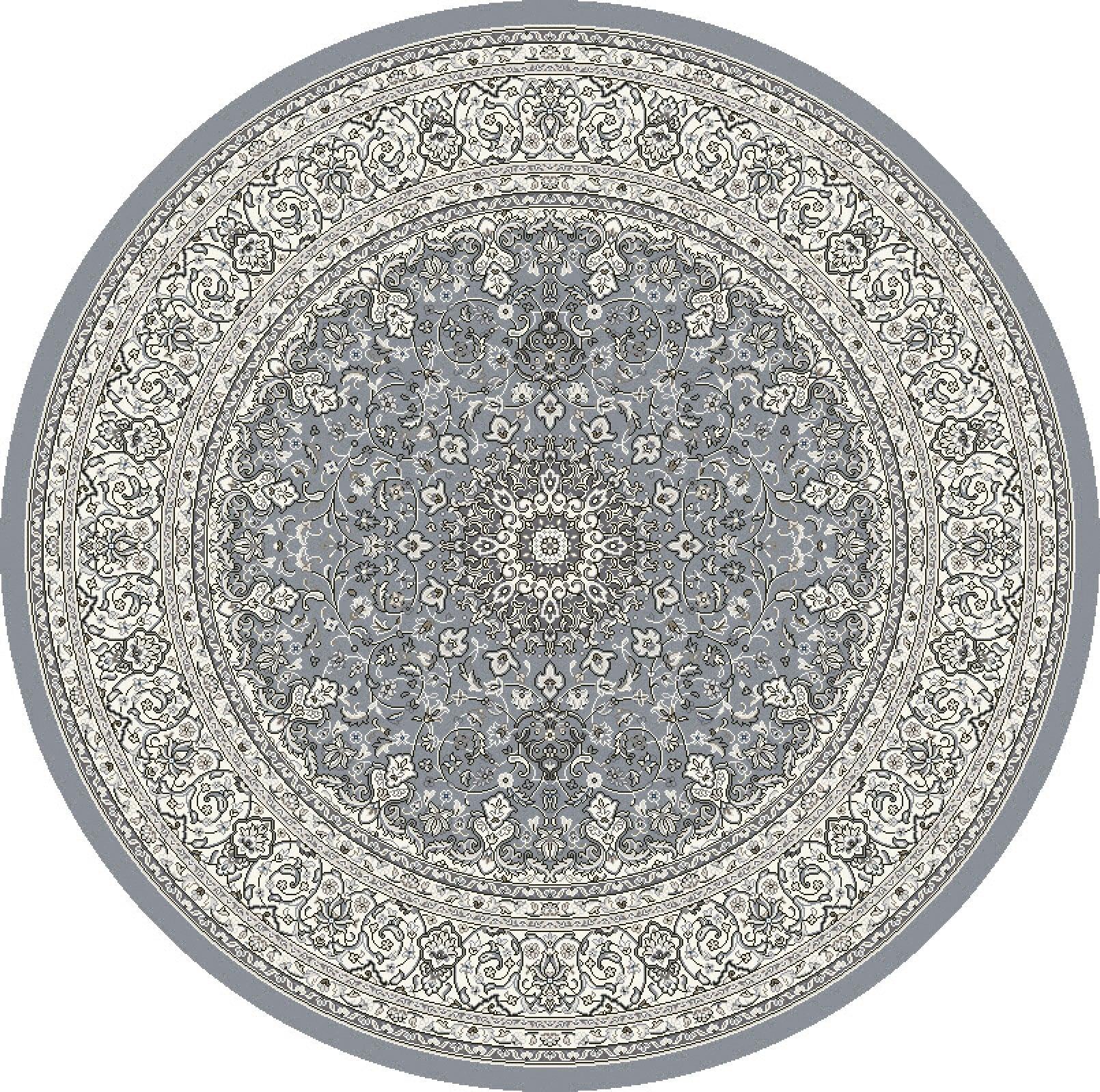ANCIENT GARDEN 57119-4646 STEEL BLUE/CREAM - Modern Rug Importers