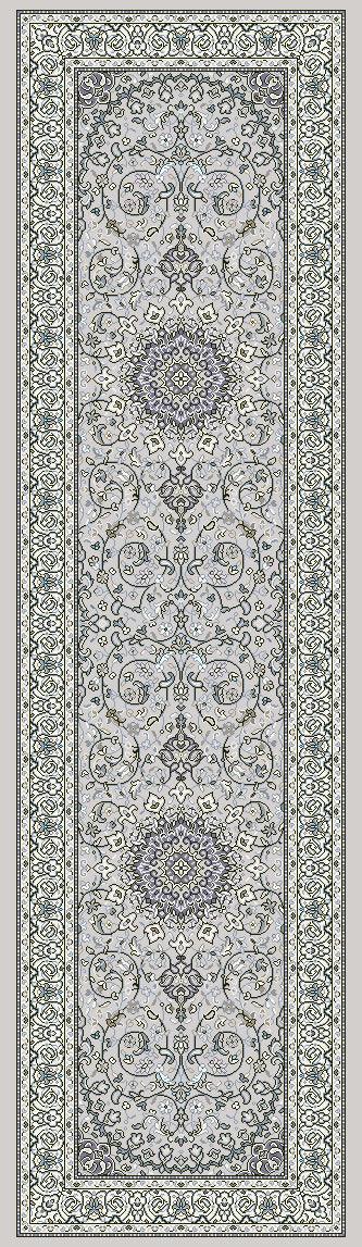 ANCIENT GARDEN 57119-9666 SOFT GREY/CREAM - Modern Rug Importers