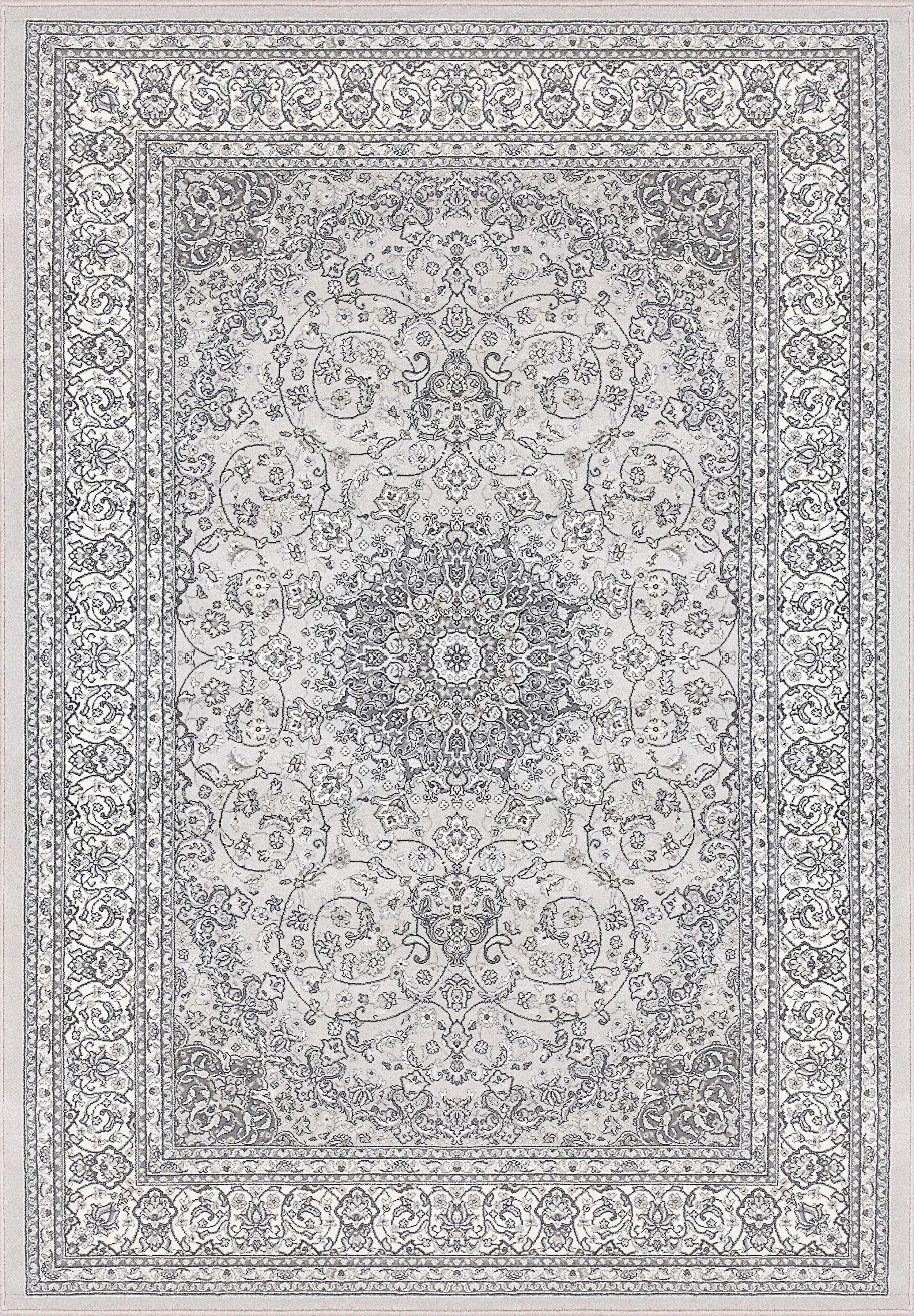 ANCIENT GARDEN 57119-9666 SOFT GREY/CREAM - Modern Rug Importers