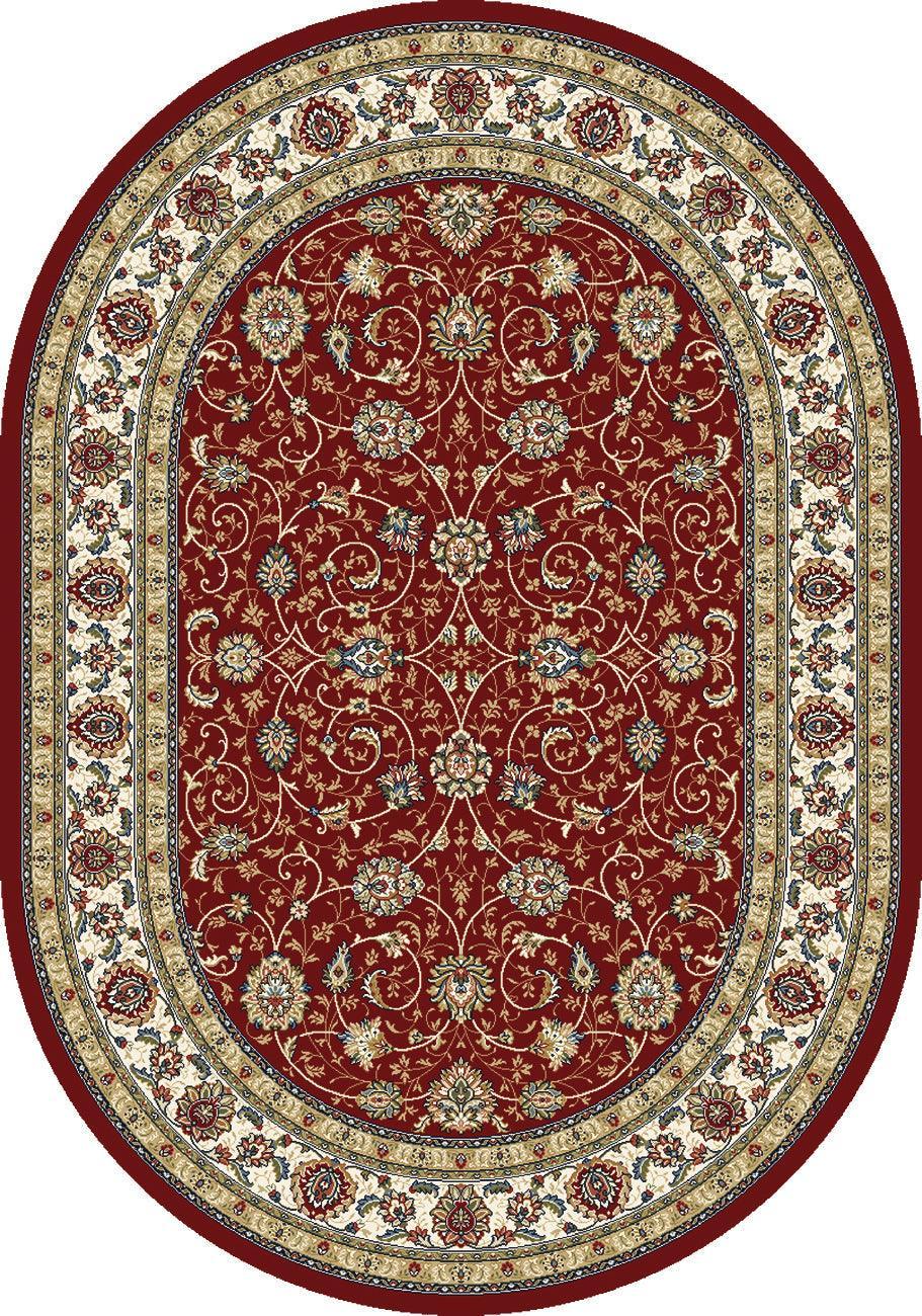 ANCIENT GARDEN 57120-1464 RED/IVORY - Modern Rug Importers