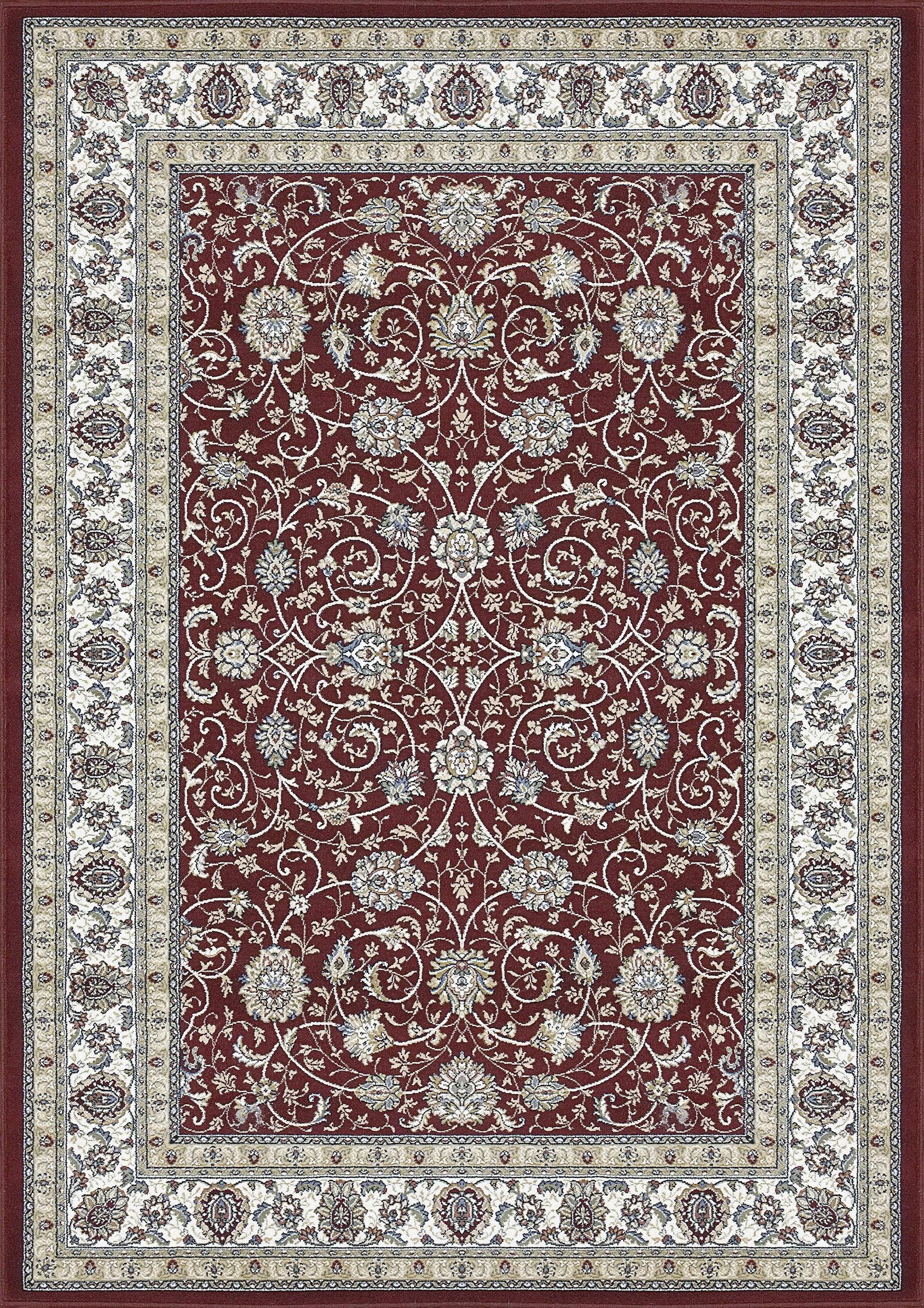 ANCIENT GARDEN 57120-1464 RED/IVORY - Modern Rug Importers