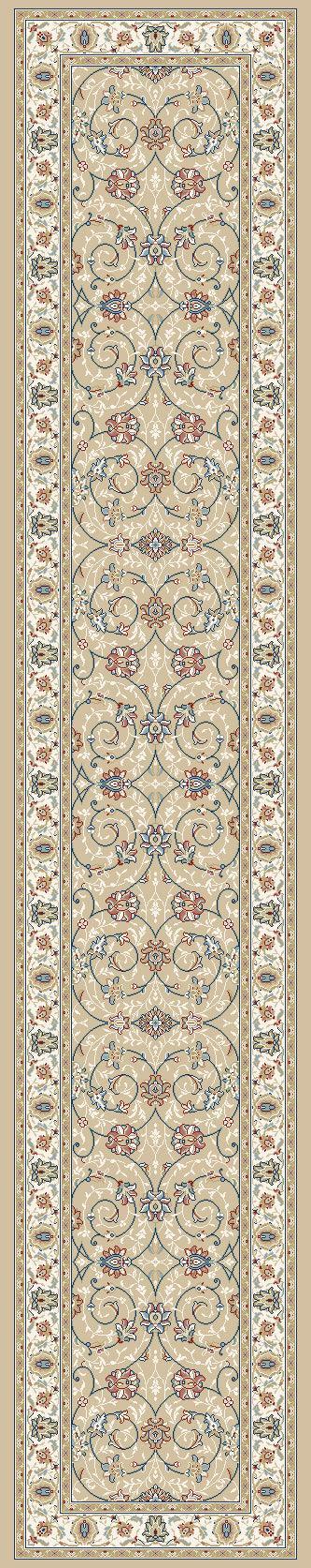 ANCIENT GARDEN 57120-2464 LT GOLD/IVORY - Modern Rug Importers