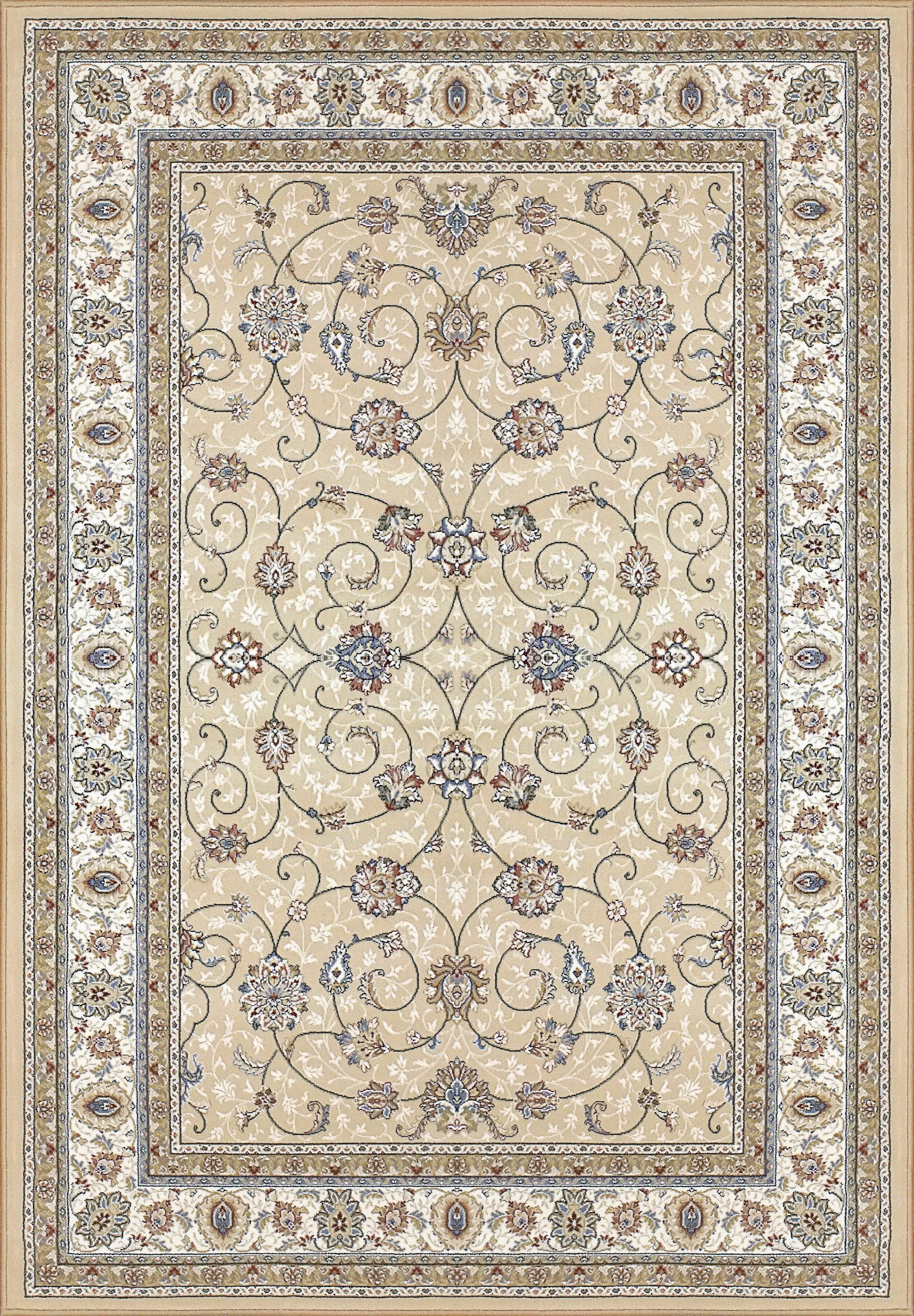 ANCIENT GARDEN 57120-2464 LT GOLD/IVORY - Modern Rug Importers