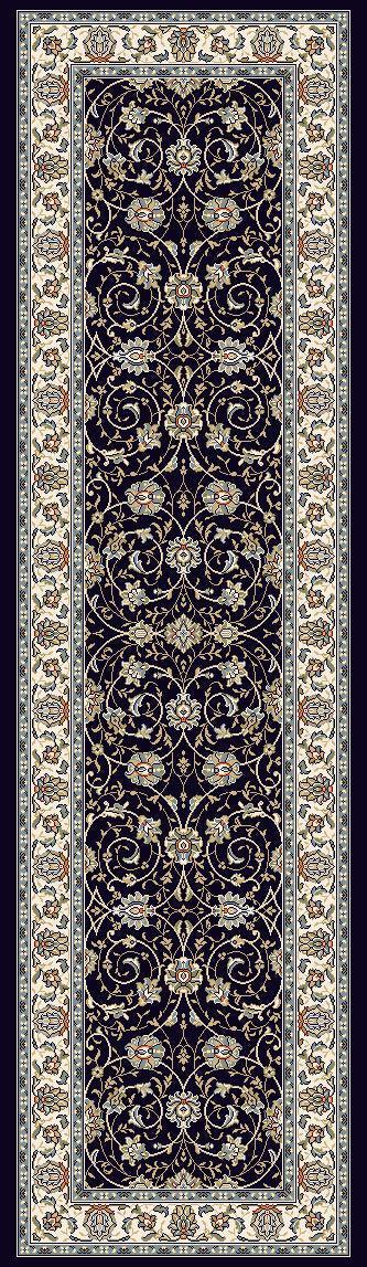ANCIENT GARDEN 57120-3464 BLUE/IVORY - Modern Rug Importers