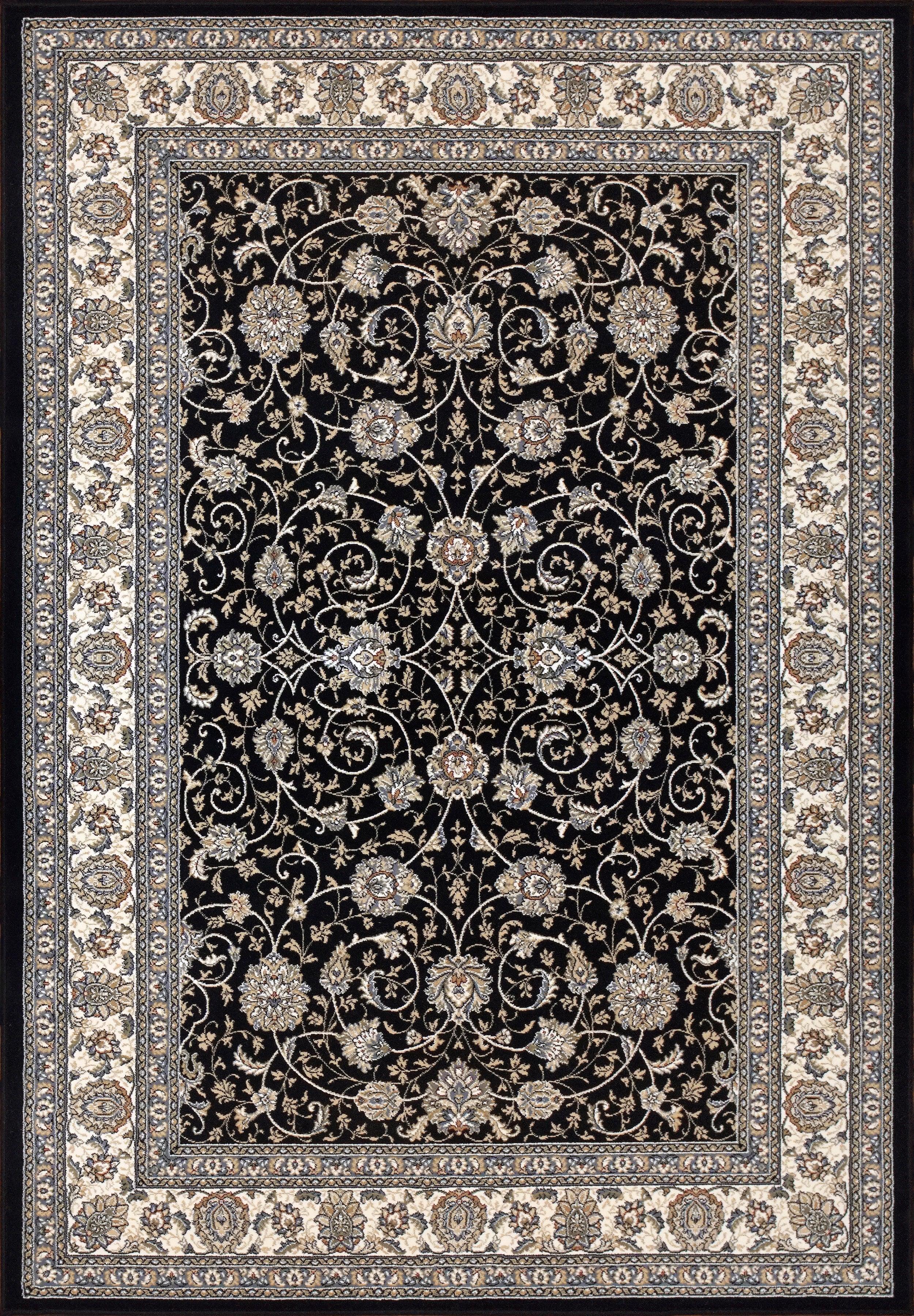 ANCIENT GARDEN 57120-3464 BLUE/IVORY - Modern Rug Importers
