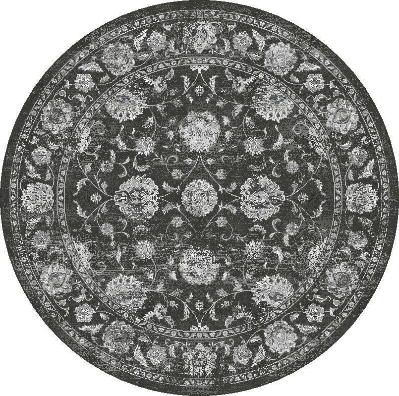 ANCIENT GARDEN 57126-3636 CHARCOAL/SILVER - Modern Rug Importers