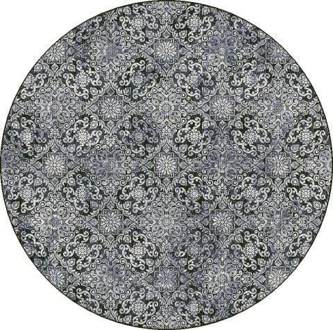 ANCIENT GARDEN 57162-3696 STEEL BLUE - Modern Rug Importers