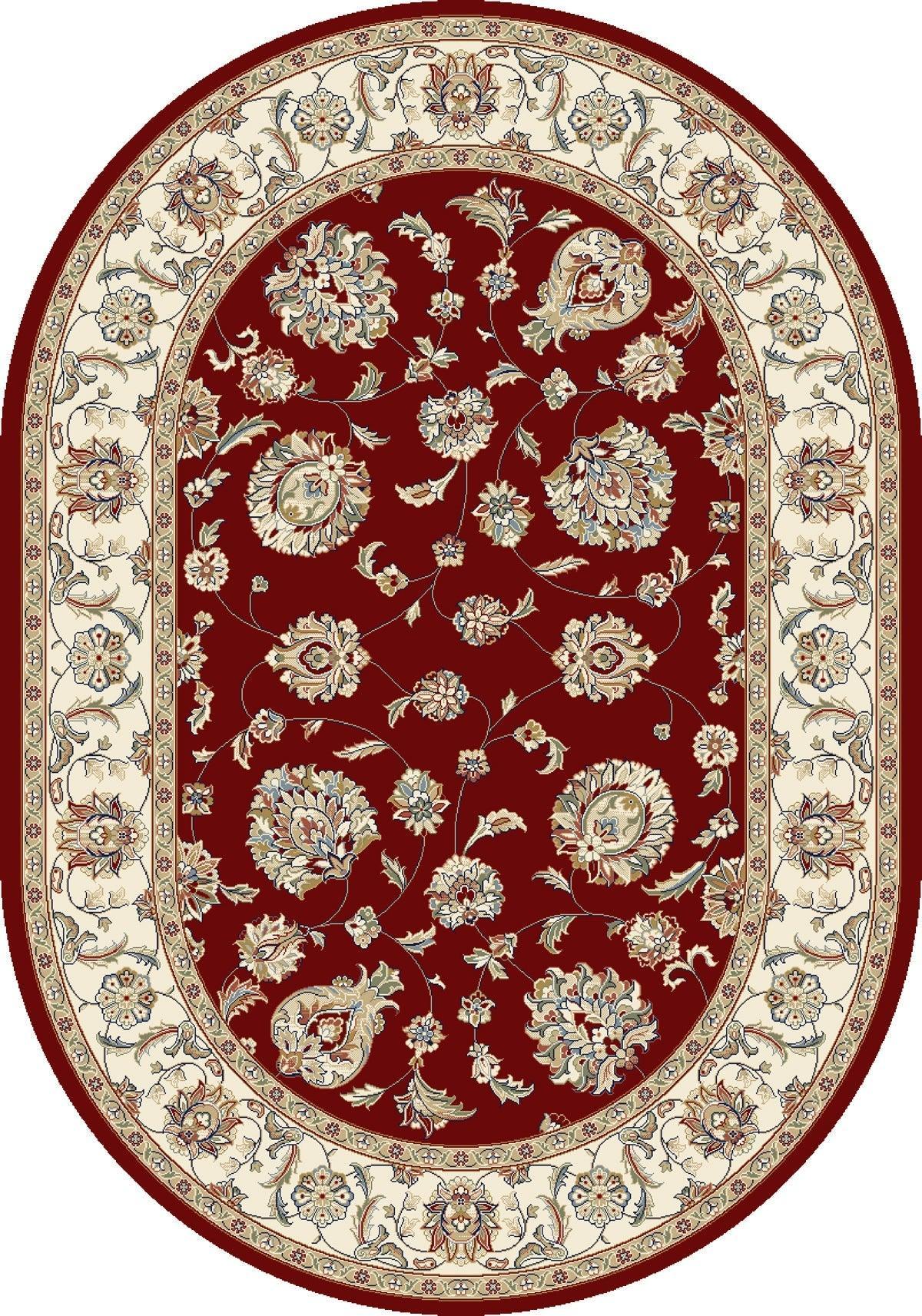 ANCIENT GARDEN 57365-1464 RED/IVORY - Modern Rug Importers