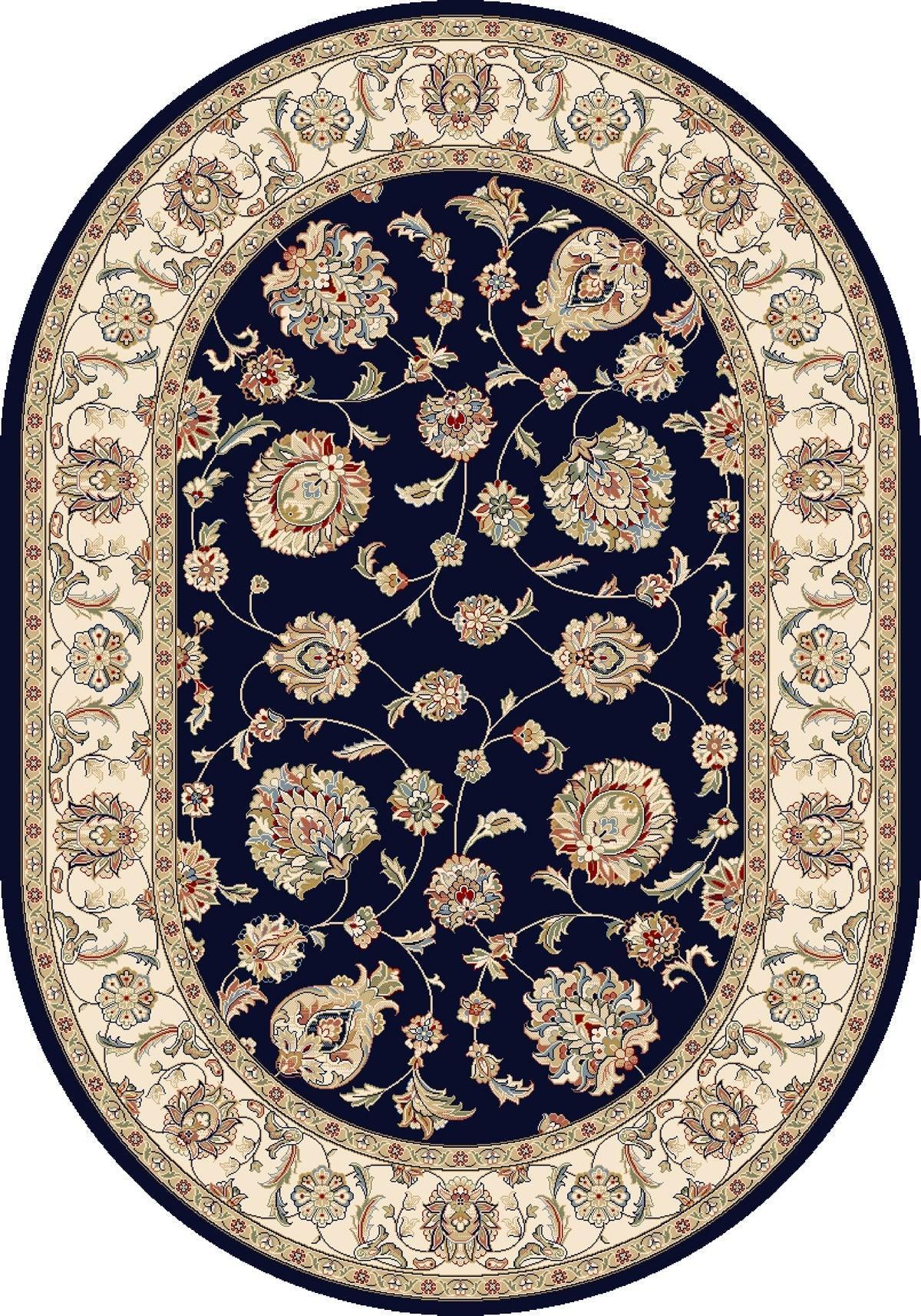ANCIENT GARDEN 57365-3464 BLUE/IVORY - Modern Rug Importers
