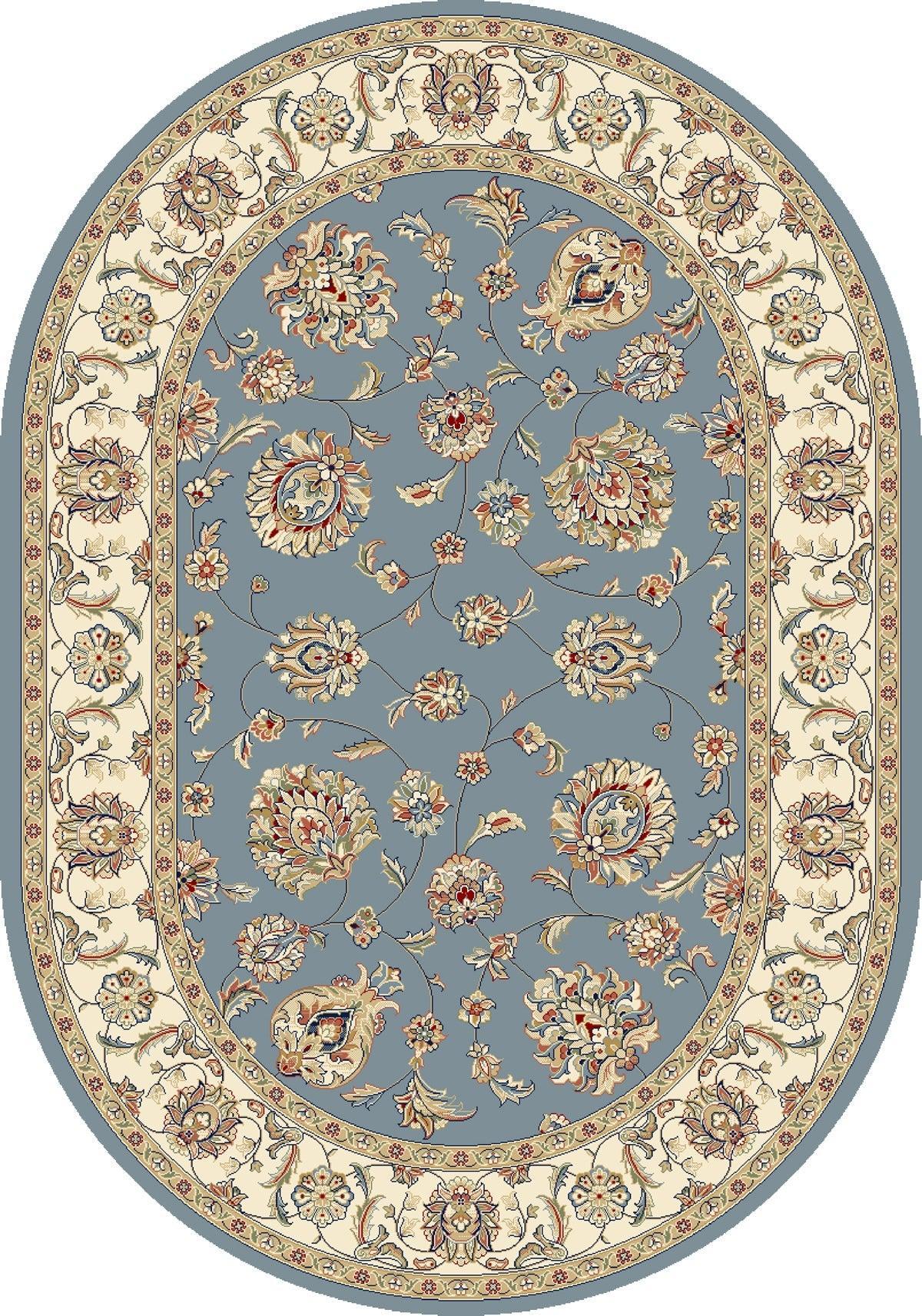 ANCIENT GARDEN 57365-5464 LT.BLUE/IVORY - Modern Rug Importers
