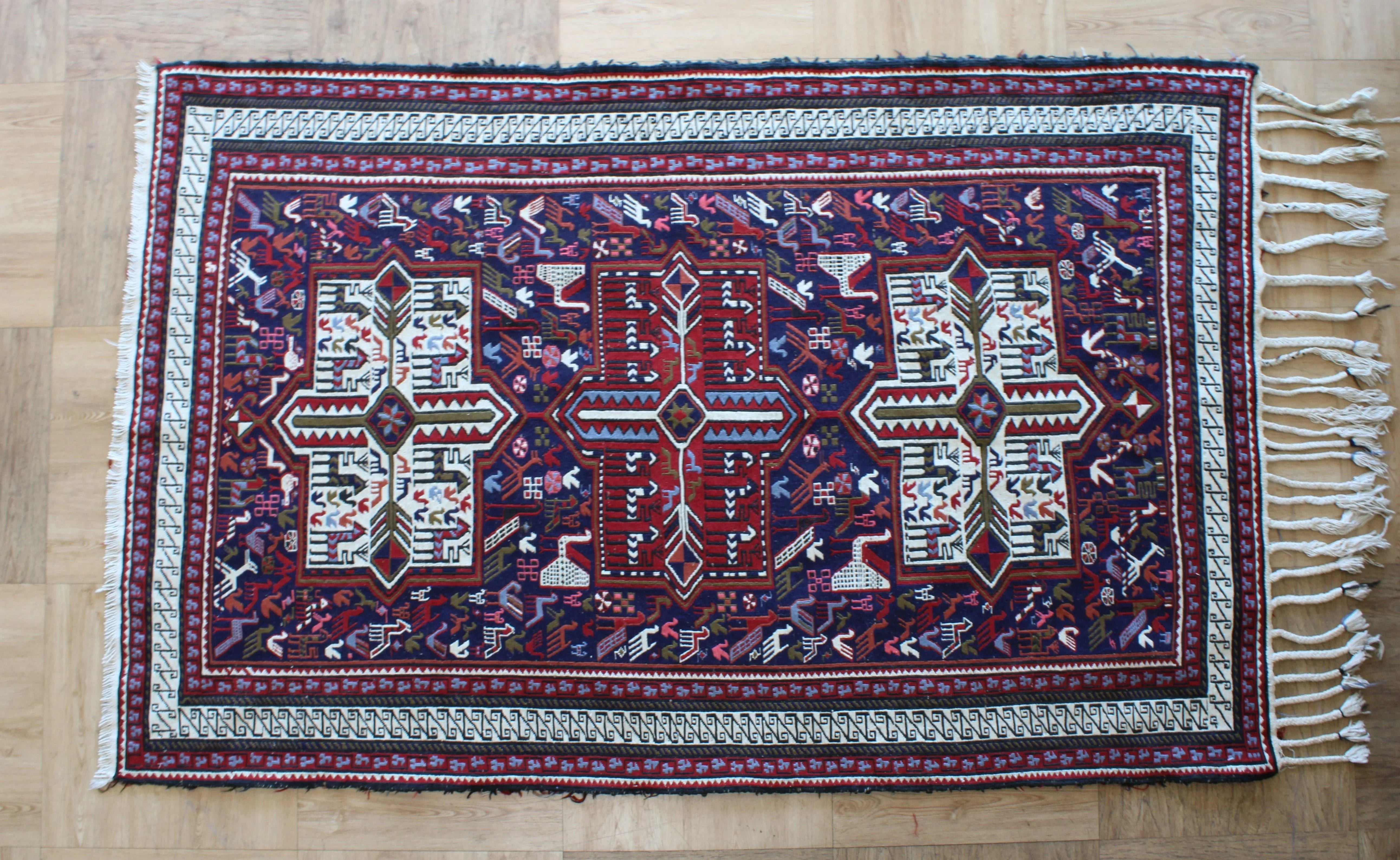 Persian Suzani Handmade Rug