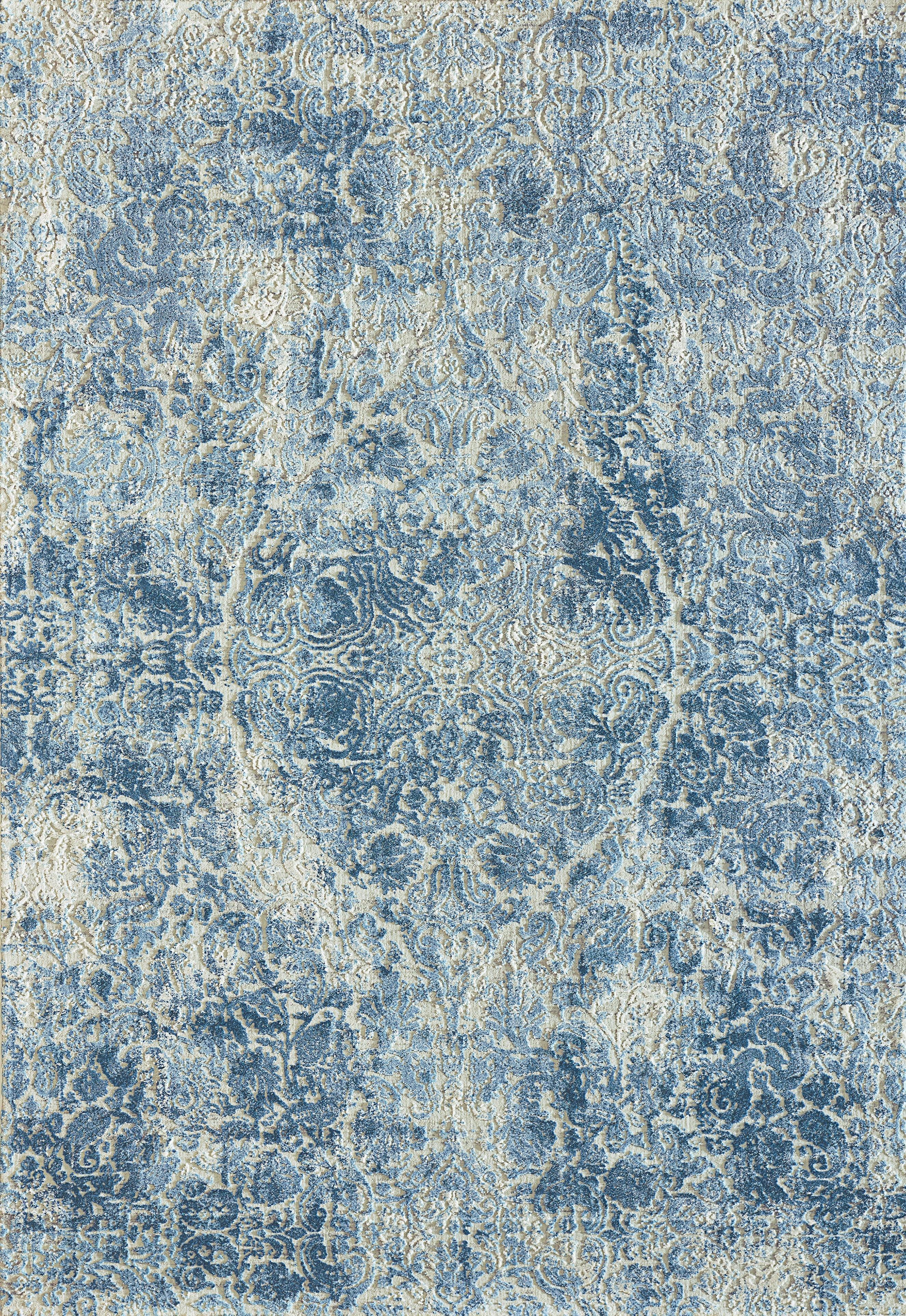 QUARTZ 27040-500 IVORY/BLUE - Modern Rug Importers