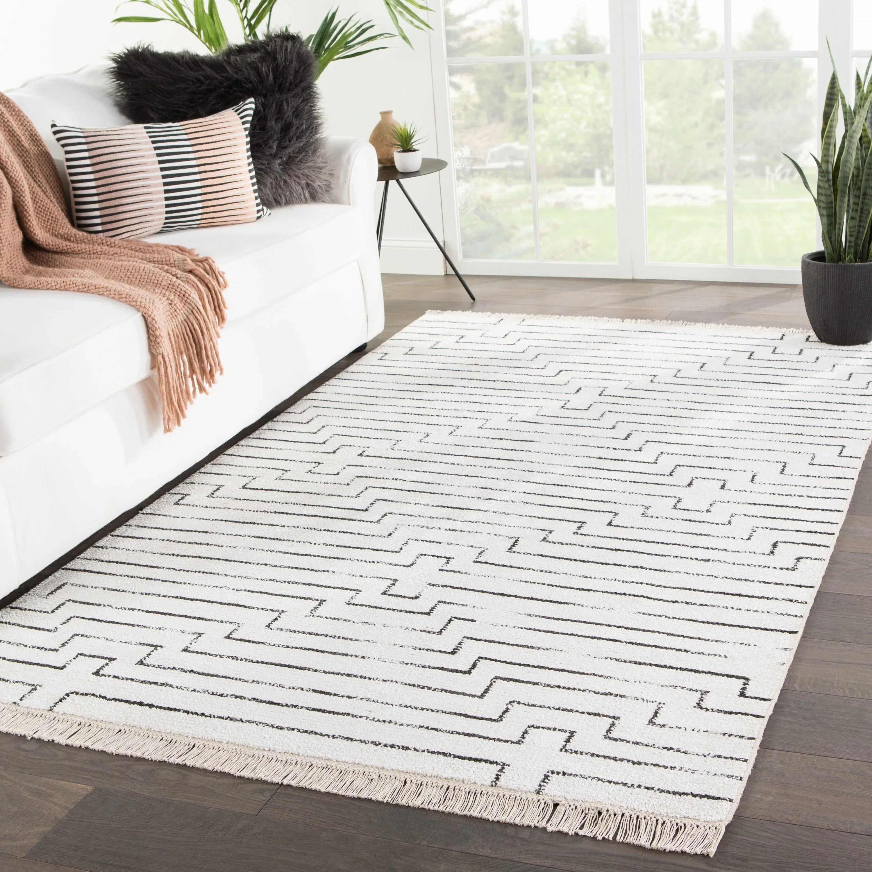 SAT02 Satellite - Jaipur Living Alloy Handmade Geometric Area Rug - Modern Rug Importers