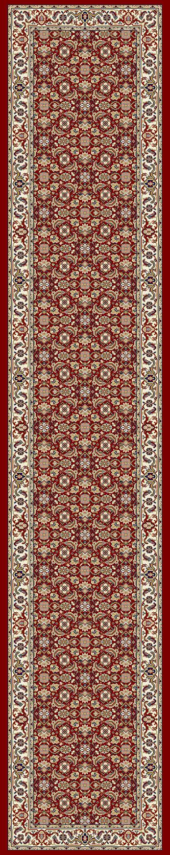 ANCIENT GARDEN 57011-1414 RED/IVORY - Modern Rug Importers