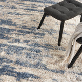 Nourison Dreamy Shag DRS10 Light Blue Grey Modern & Contemporary Indoor Rug