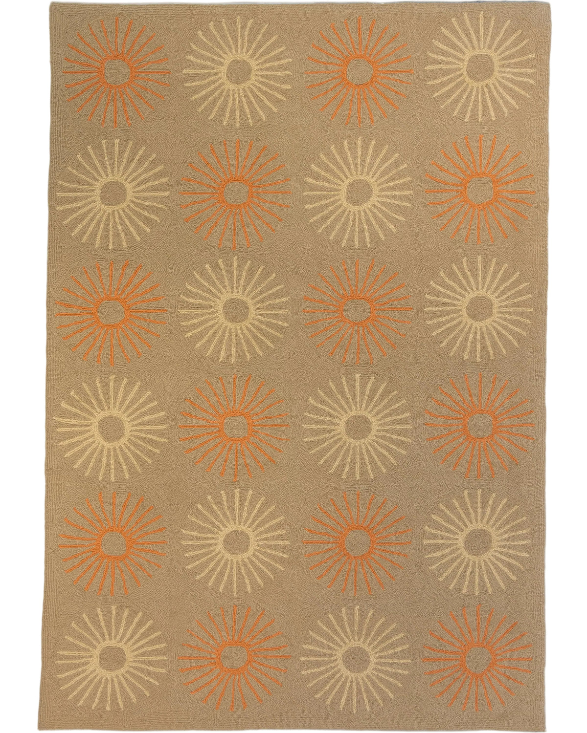 Grant-io Sunburst Beige Rug – Modern Rug Importers