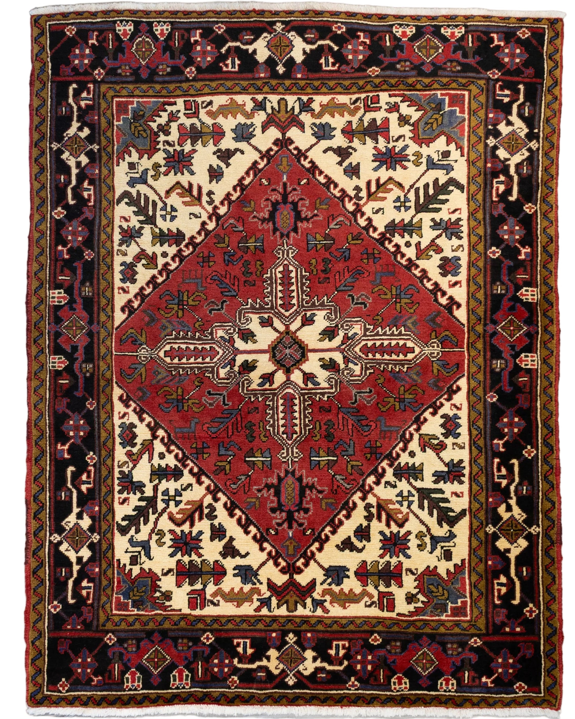 Persian Heriz 5' x 6'5"