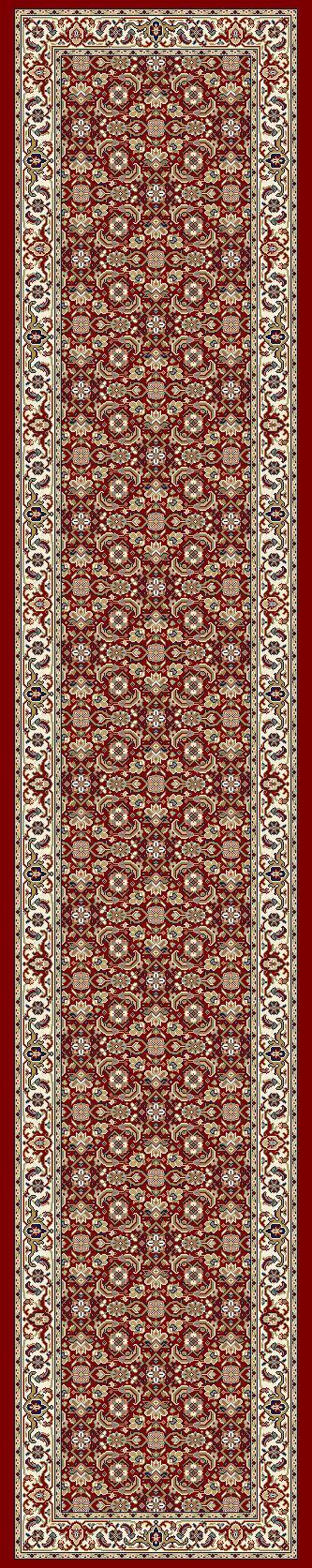 ANCIENT GARDEN 57011-1414 RED/IVORY - Modern Rug Importers
