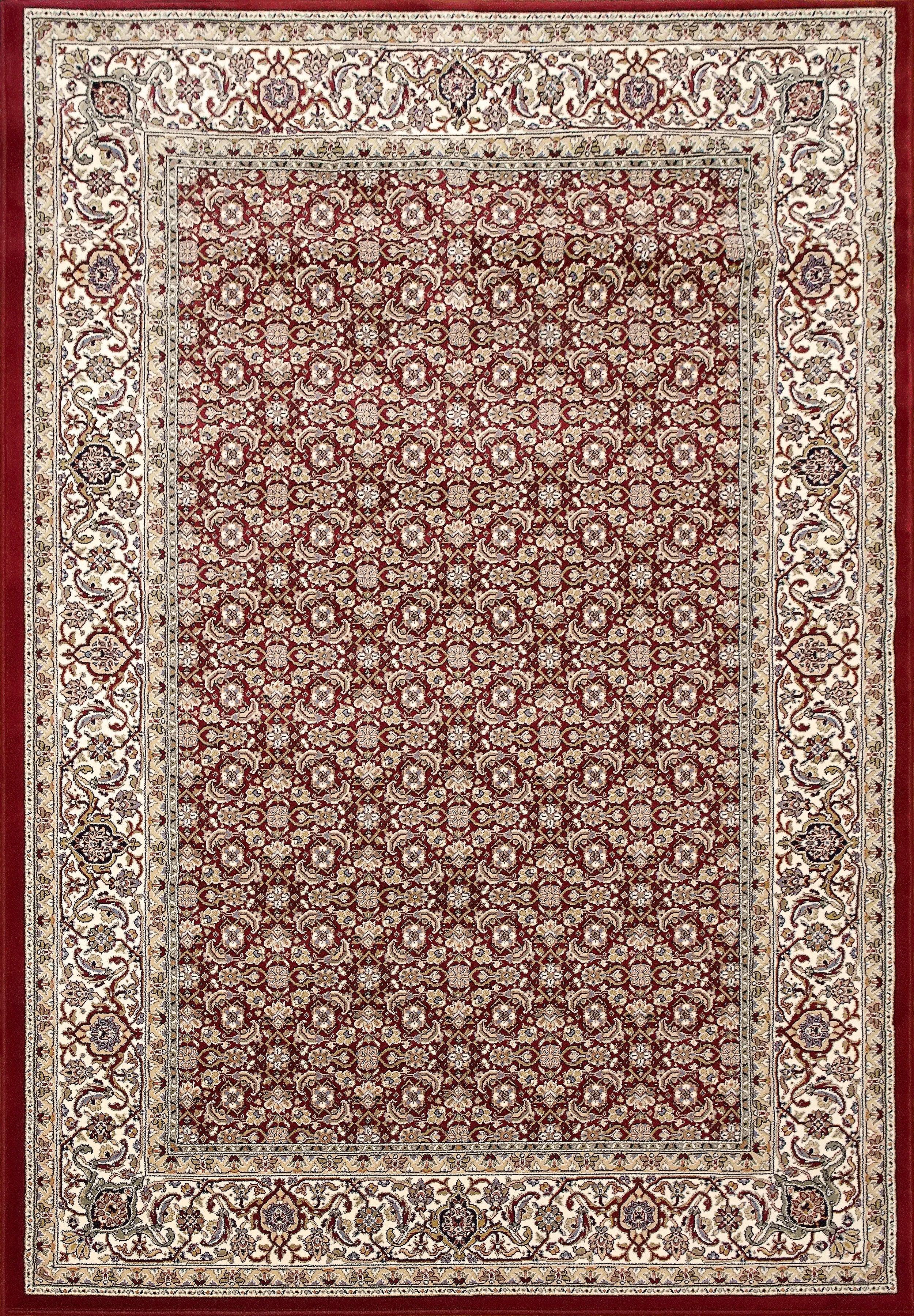 ANCIENT GARDEN 57011-1414 RED/IVORY - Modern Rug Importers