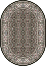 ANCIENT GARDEN 57011-3263 BLACK/IVORY - Modern Rug Importers