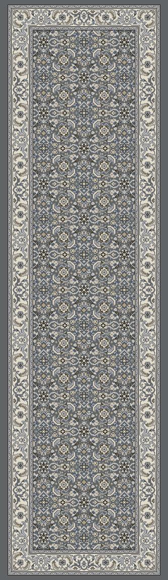 ANCIENT GARDEN 57011-5666 GREY/CREAM - Modern Rug Importers