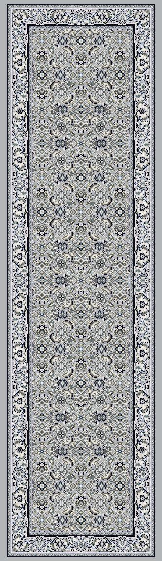 ANCIENT GARDEN 57011-9666 SOFT GREY/CREAM - Modern Rug Importers
