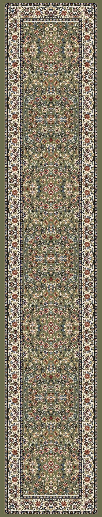 ANCIENT GARDEN 57078-4444 GREEN/IVORY - Modern Rug Importers