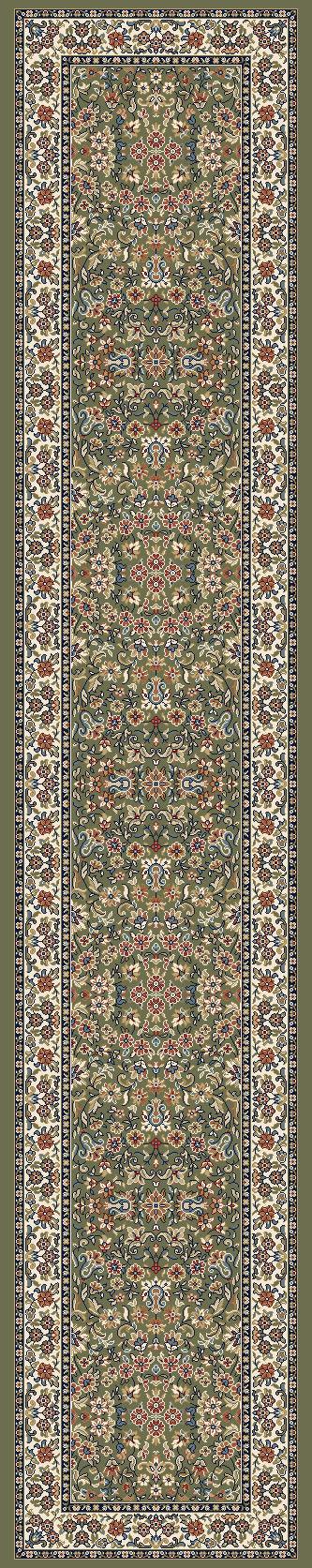 ANCIENT GARDEN 57078-4444 GREEN/IVORY - Modern Rug Importers