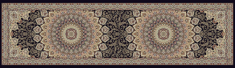 ANCIENT GARDEN 57090-3484 NAVY - Modern Rug Importers