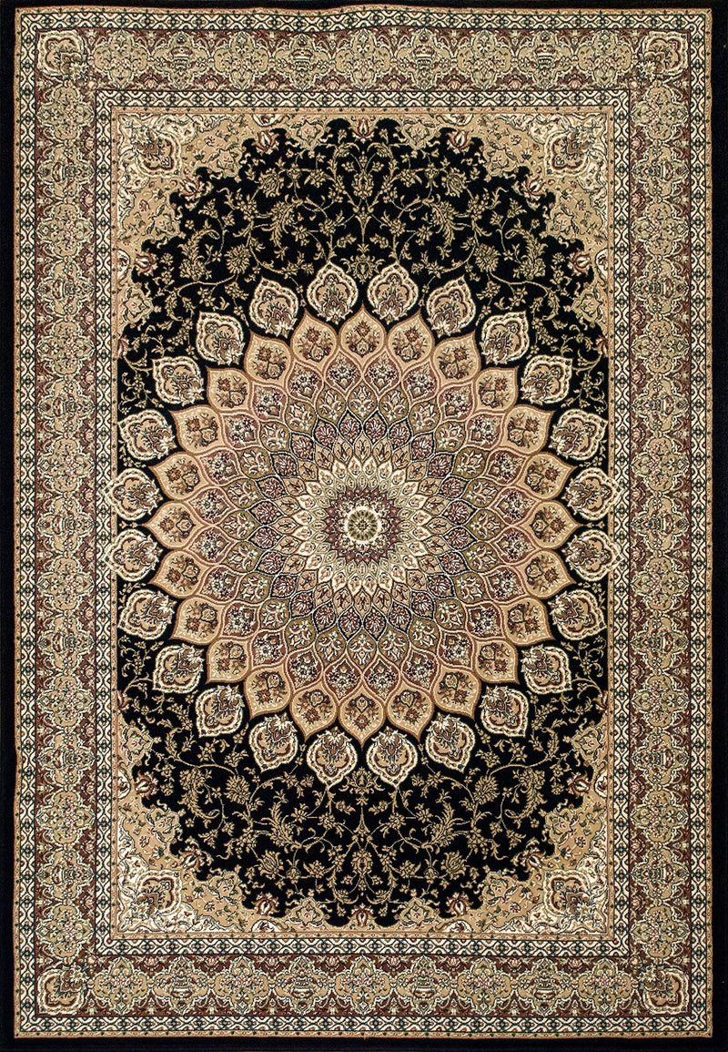 ANCIENT GARDEN 57090-3484 NAVY - Modern Rug Importers