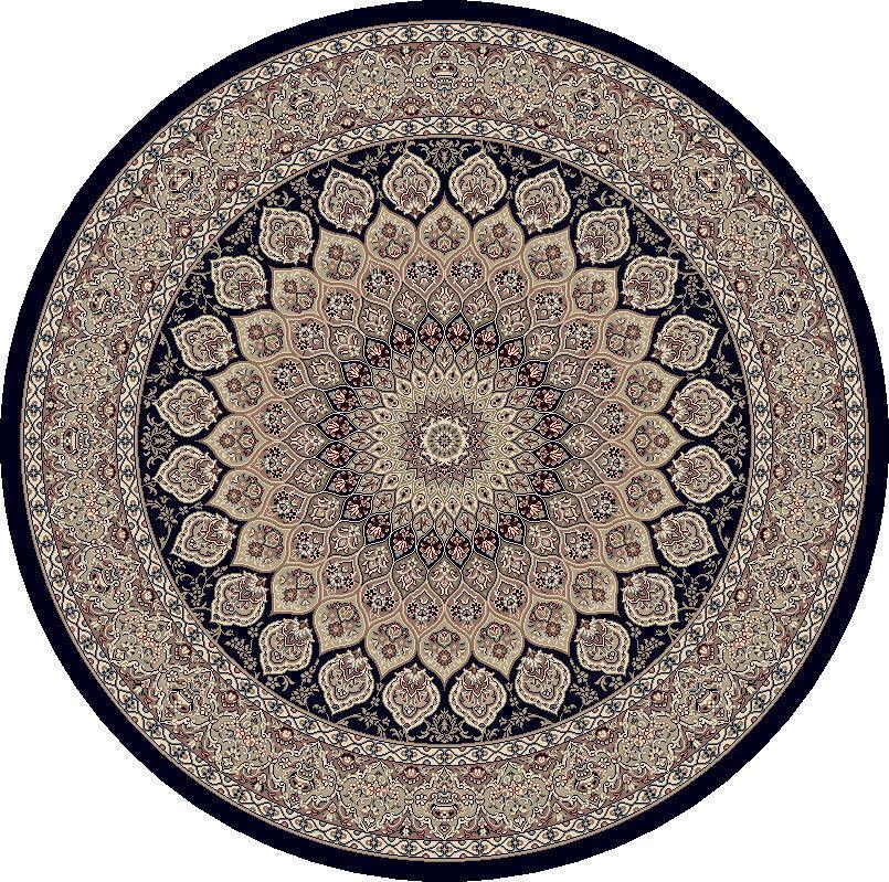 ANCIENT GARDEN 57090-3484 NAVY - Modern Rug Importers