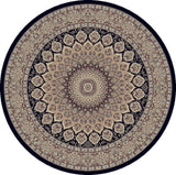 ANCIENT GARDEN 57090-3484 NAVY - Modern Rug Importers