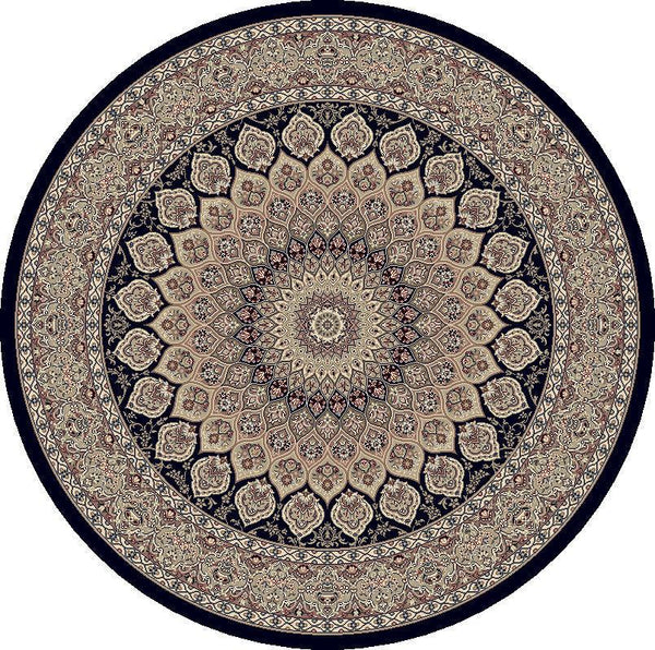 ANCIENT GARDEN 57090-3484 NAVY - Modern Rug Importers