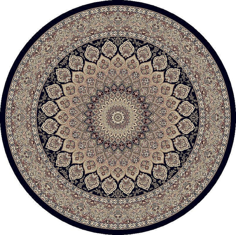 ANCIENT GARDEN 57090-3484 NAVY - Modern Rug Importers