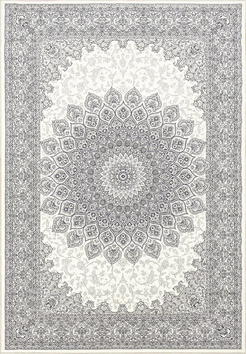 ANCIENT GARDEN 57090-6666 CREAM/GREY - Modern Rug Importers